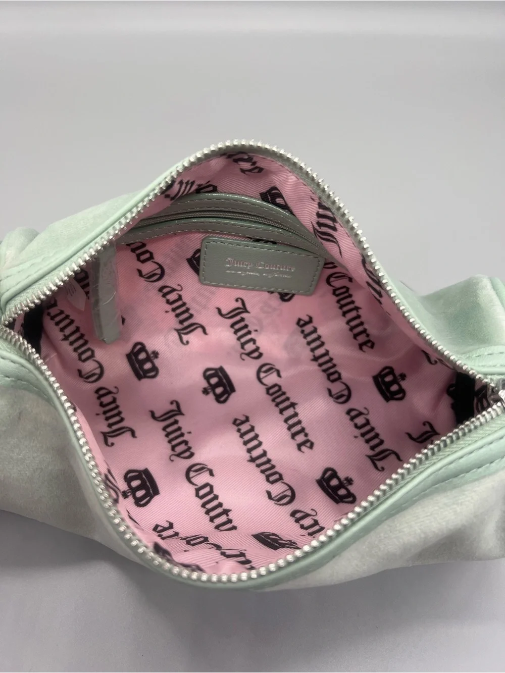Juicy couture sparkle royal shoulder bag purse